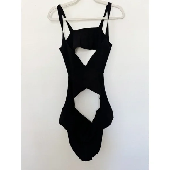 SKIMS Knit Beachwear Bandage Monokini One-piece Swimsuit Onyx Black 3X NWT One Pieces